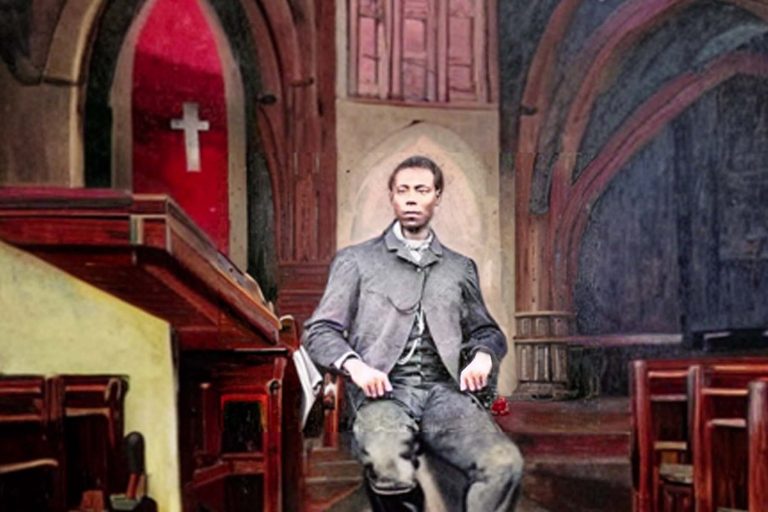 Paul Bogel sitting in church - Heroes United
