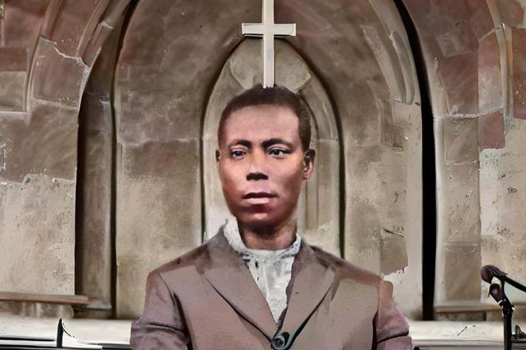 Paul Bogel standing in Church - Heroes United