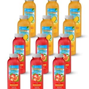 Yummy Seamoss 12oz 6 Mango Ginger and 6 Strawberry Guava